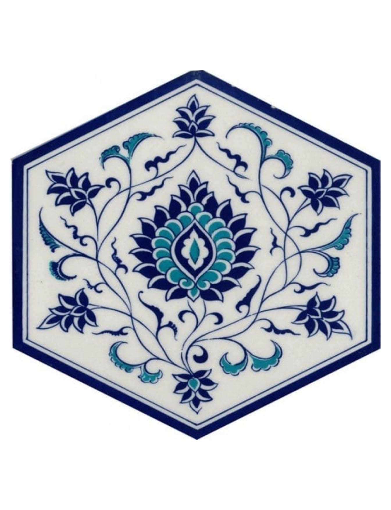 Altıgen Çini Seramik Karo - 60, Cami Seramik