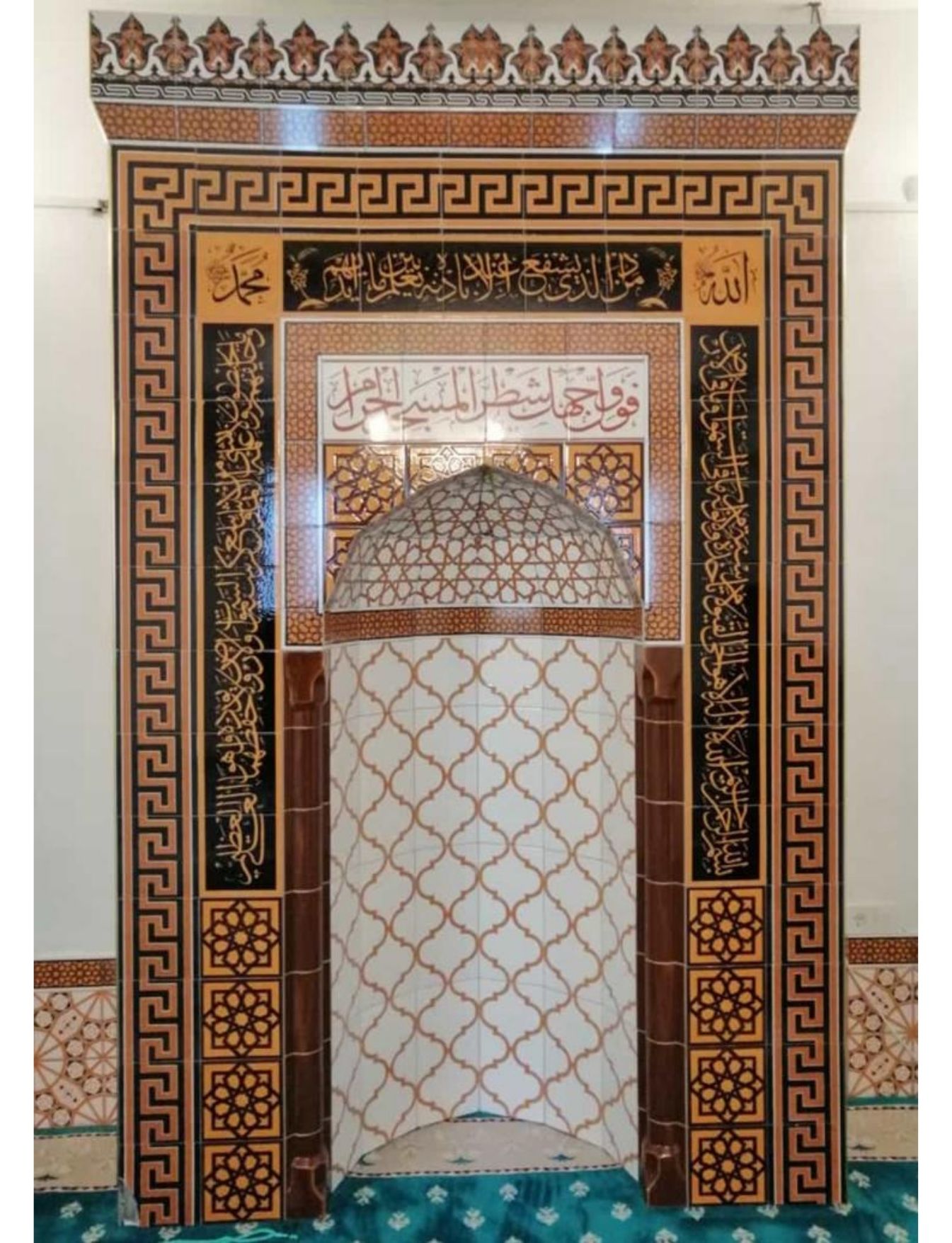 Cami Çini Mihrap - 36, 180x350 Mescit Mihrap, Cami Çinileri