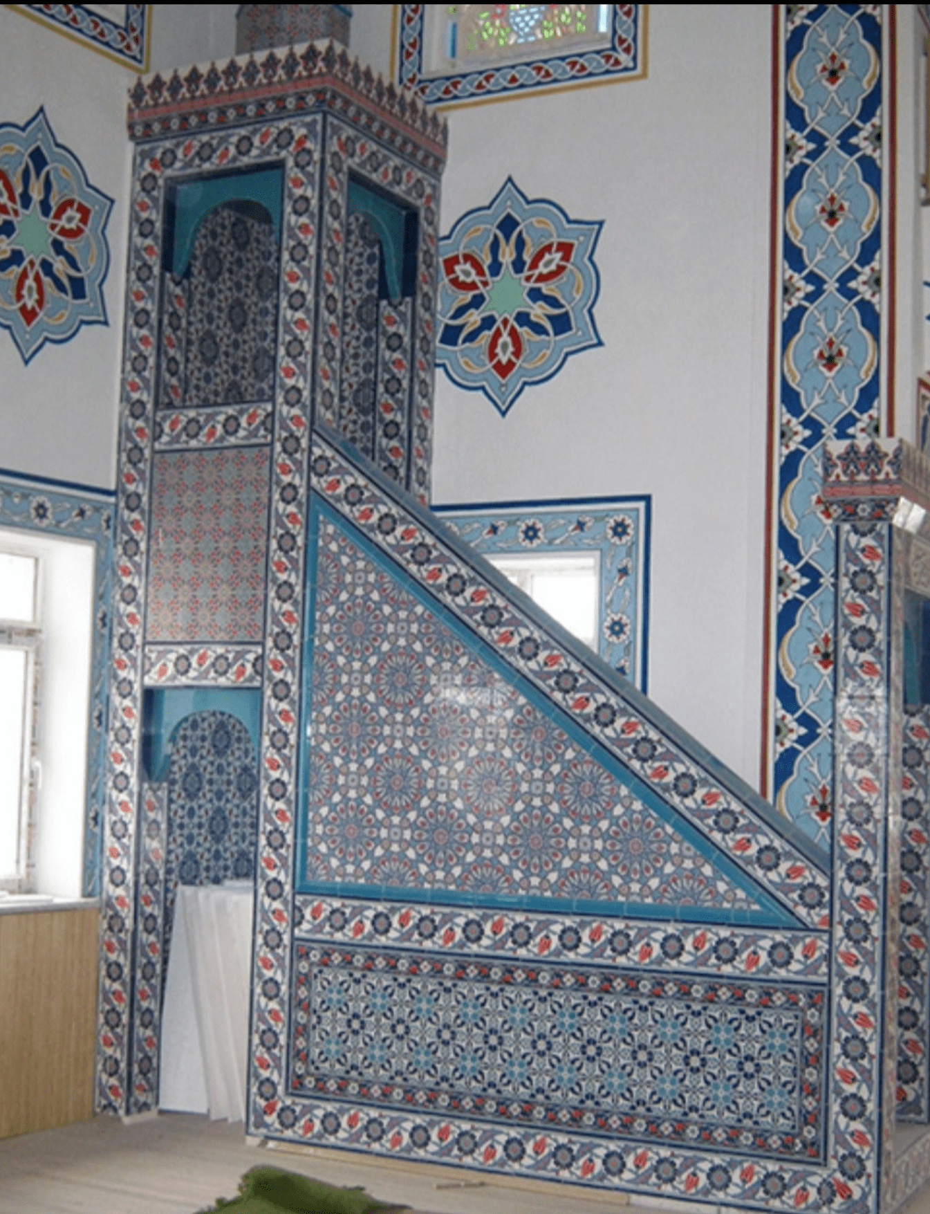 Cami Çini Minber - 53, Cami Çini Minber Osmanlı Motif